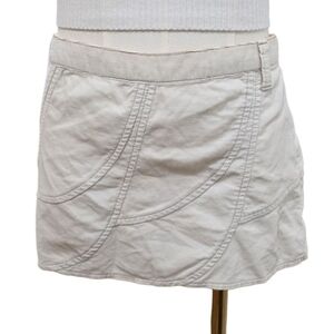 Abercrombie Vintage Mini Skirt Cream White